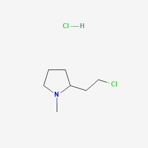 2-(2-Chloroethyl)-1-methylpyrrolidine hydrochloride chemical structure (CAS 56824-22-7)