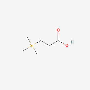 3-(Trimethylsilyl)propanoic acid chemical structure (CAS 5683-30-7)