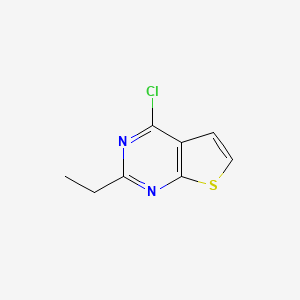 4-Chloro-2-ethylthieno[2,3-d]pyrimidine chemical structure (CAS 56844-11-2)