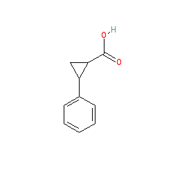 2-Phenylcyclopropanecarboxylic acid chemical structure (CAS 5685-38-1)