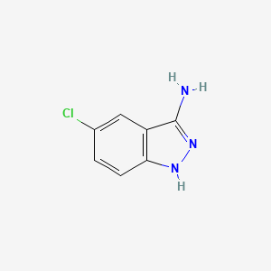3-Amino-5-chloro-1H-indazole chemical structure (CAS 5685-72-3)