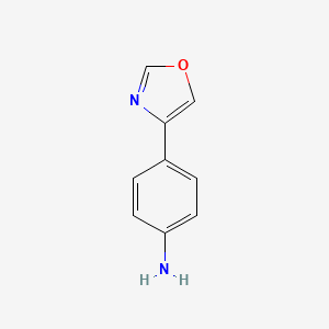 4-(Oxazol-4-yl)aniline chemical structure (CAS 568556-31-0)