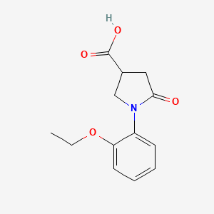 1-(2-Ethoxyphenyl)-5-oxopyrrolidine-3-carboxylic acid chemical structure (CAS 568558-24-7)