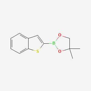 2-(Benzo[b]thiophen-2-yl)-4,4-dimethyl-1,3,2-dioxaborolane chemical structure (CAS 568572-21-4)