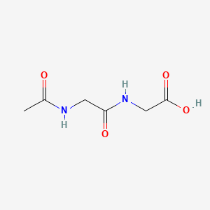 2-(2-Acetamidoacetamido)acetic acid chemical structure (CAS 5687-48-9)