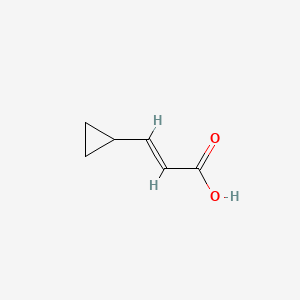 3-Cyclopropylacrylic acid chemical structure (CAS 5687-78-5)