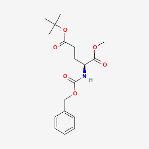 5-(tert-Butyl) 1-methyl ((benzyloxy)carbonyl)-L-glutamate chemical structure (CAS 56877-41-9)