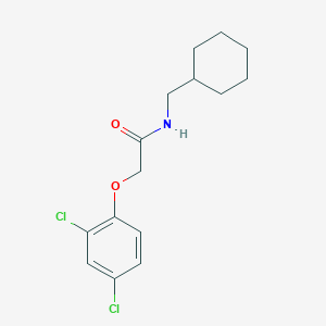 N-(Cyclohexylmethyl)-2-(2,4-dichlorophenoxy)acetamide chemical structure (CAS 569313-77-5)