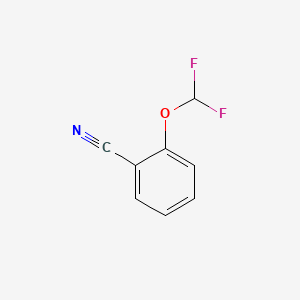 2-(Difluoromethoxy)benzonitrile chemical structure (CAS 56935-78-5)