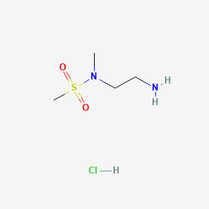 N-(2-Aminoethyl)-N-methylmethanesulfonamide hydrochloride chemical structure (CAS 569354-11-6)