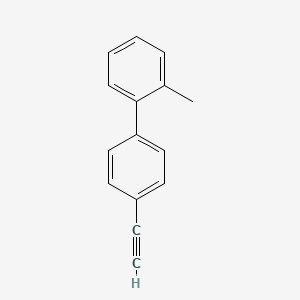 4'-Ethynyl-2-methyl-1,1'-biphenyl chemical structure (CAS 56957-89-2)