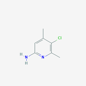 5-Chloro-4,6-dimethylpyridin-2-amine chemical structure (CAS 56960-79-3)