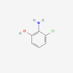 2-Amino-3-chlorophenol chemical structure (CAS 56962-00-6)