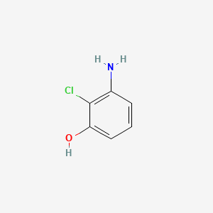 3-Amino-2-chlorophenol chemical structure (CAS 56962-01-7)