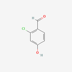 2-Chloro-4-hydroxybenzaldehyde chemical structure (CAS 56962-11-9)