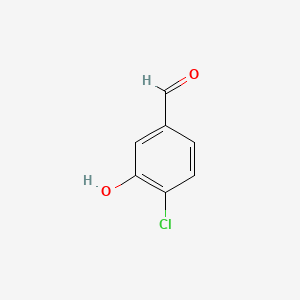 4-Chloro-3-hydroxybenzaldehyde chemical structure (CAS 56962-12-0)