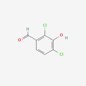 2,4-Dichloro-3-hydroxybenzaldehyde chemical structure (CAS 56962-13-1)