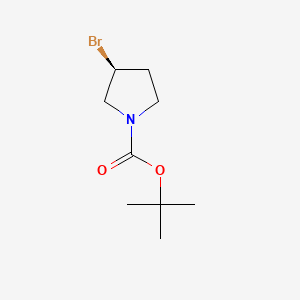 (S)-tert-Butyl 3-bromopyrrolidine-1-carboxylate chemical structure (CAS 569660-89-5)