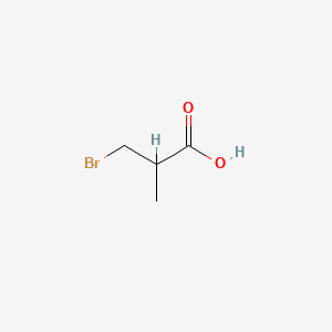 3-Bromo-2-methylpropanoic acid chemical structure (CAS 56970-78-6)