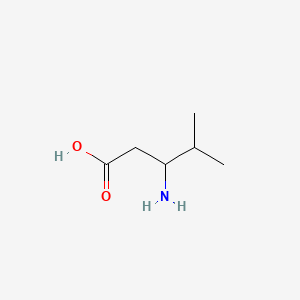 3-Amino-4-methylpentanoic acid chemical structure (CAS 5699-54-7)
