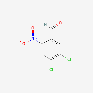 4,5-Dichloro-2-nitrobenzaldehyde chemical structure (CAS 56990-04-6)