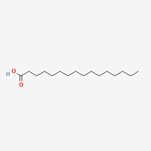 Hexadecanoic acid chemical structure (CAS 57-10-3)