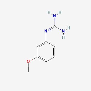 1-(3-Methoxyphenyl)guanidine chemical structure (CAS 57004-60-1)