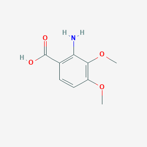 2-Amino-3,4-dimethoxybenzoic acid chemical structure (CAS 5701-87-1)