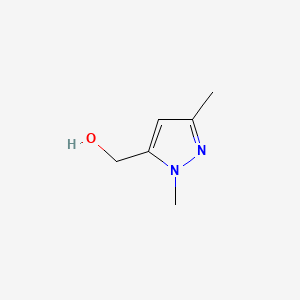 (1,3-Dimethyl-1H-pyrazol-5-yl)methanol chemical structure (CAS 57012-20-1)