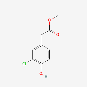 Methyl 3-chloro-4-hydroxyphenylacetate chemical structure (CAS 57017-95-5)