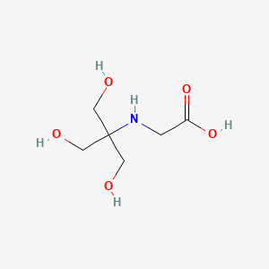 2-((1,3-dihydroxy-2-(hydroxymethyl)propan-2-yl)amino)acetic acid chemical structure (CAS 5704-04-1)