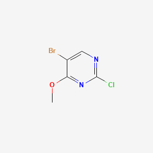 5-Bromo-2-chloro-4-methoxypyrimidine chemical structure (CAS 57054-92-9)