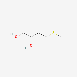 4-(Methylthio)butane-1,2-diol chemical structure (CAS 57070-84-5)