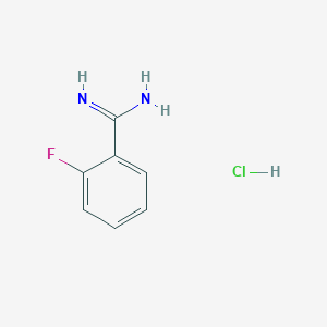 2-Fluorobenzimidamide hydrochloride chemical structure (CAS 57075-81-7)