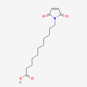 11-(2,5-Dioxo-2,5-dihydro-1H-pyrrol-1-yl)undecanoic acid chemical structure (CAS 57079-01-3)