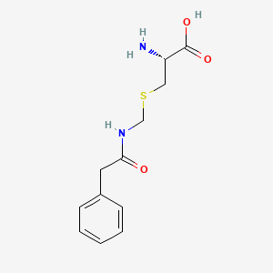 S-((2-Phenylacetamido)methyl)-L-cysteine chemical structure (CAS 57084-69-2)