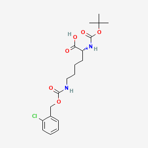 N-Boc-N'-[(2-chlorobenzyloxy)carbonyl]-D-lysine chemical structure (CAS 57096-11-4)
