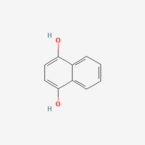 Naphthalene-1,4-diol chemical structure (CAS 571-60-8)