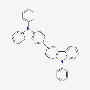 9,9'-Diphenyl-9H,9'H-3,3'-bicarbazole chemical structure (CAS 57102-62-2)