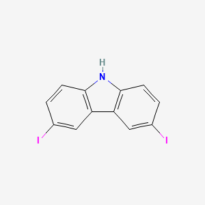 3,6-Diiodo-9H-carbazole chemical structure (CAS 57103-02-3)