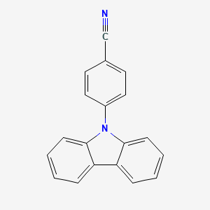 4-(9H-Carbazol-9-yl)benzonitrile chemical structure (CAS 57103-17-0)