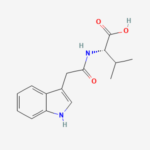 (S)-2-(2-(1H-Indol-3-yl)acetamido)-3-methylbutanoic acid chemical structure (CAS 57105-42-7)