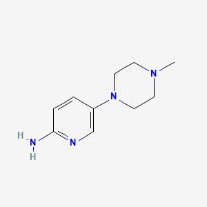 5-(4-Methylpiperazin-1-yl)pyridin-2-amine chemical structure (CAS 571189-49-6)