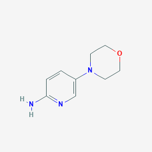 2-Amino-5-morpholinopyridine chemical structure (CAS 571189-78-1)
