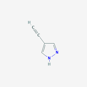 4-Ethynyl-1H-pyrazole chemical structure (CAS 57121-49-0)