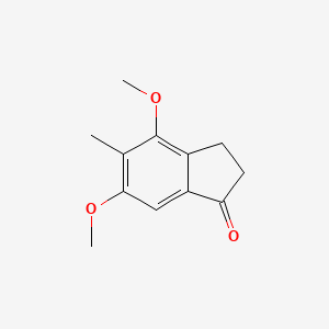 4,6-Dimethoxy-5-methyl-2,3-dihydro-1H-inden-1-one chemical structure (CAS 57122-06-2)