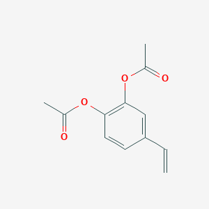4-Vinyl-1,2-phenylene diacetate chemical structure (CAS 57142-64-0)