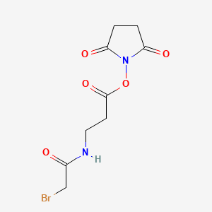 2,5-Dioxopyrrolidin-1-yl 3-(2-bromoacetamido)propanoate chemical structure (CAS 57159-62-3)