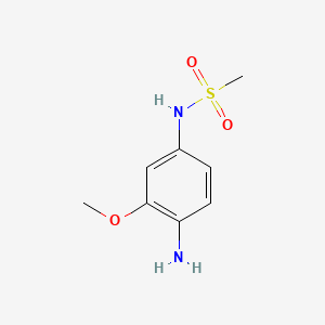 N-(4-Amino-3-methoxyphenyl)methanesulfonamide chemical structure (CAS 57165-06-7)