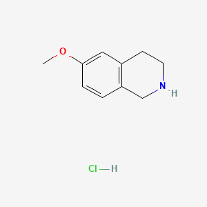 6-Methoxy-1,2,3,4-tetrahydroisoquinoline hydrochloride chemical structure (CAS 57196-62-0)